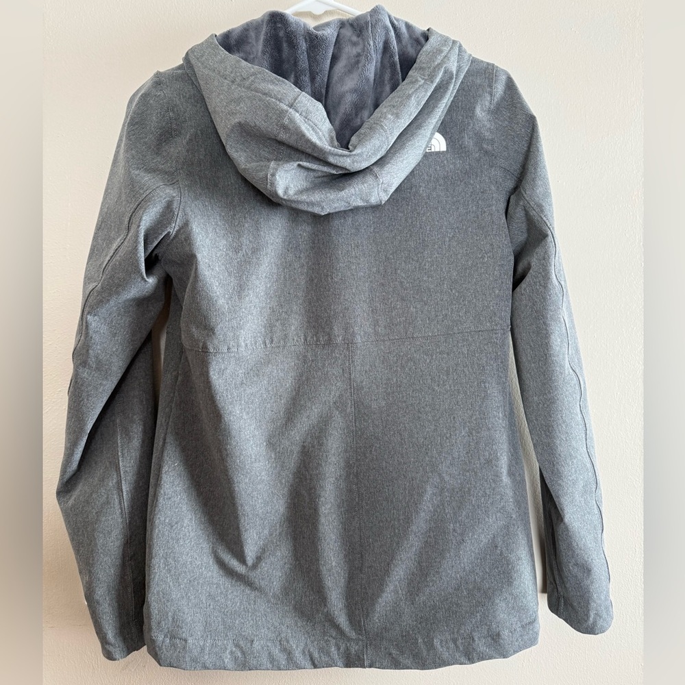 North Face Charcoal Hooded Jacket - Picture 12 of 14